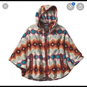 Patagonia colorful fall poncho